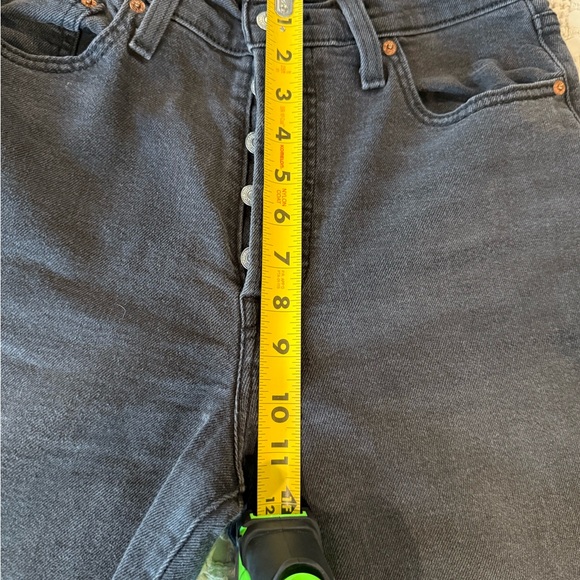 Levi Ribcage Straight Ankle Jeans - Black - Picture 4 of 6